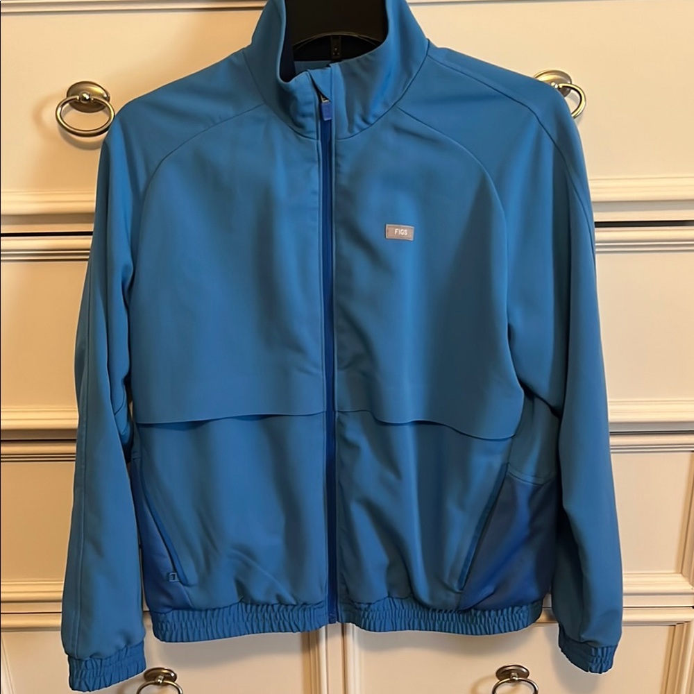Figs capri blue Sydney jacket